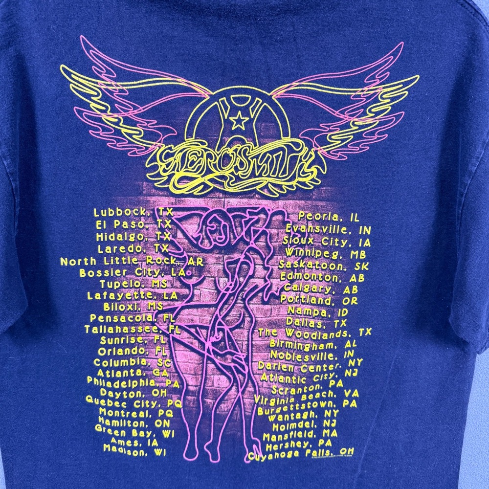 VTG Y2K Aerosmith Honkin on Bobo Tour T Shirt Mens Large 2004‎ Band Tee